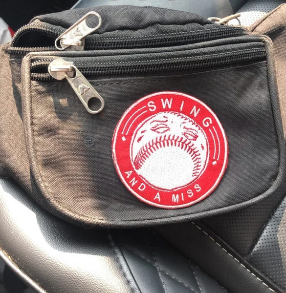 "SWING AND A MISS" PATCH