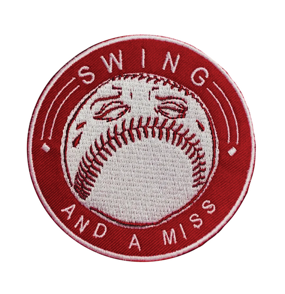 "SWING AND A MISS" PATCH